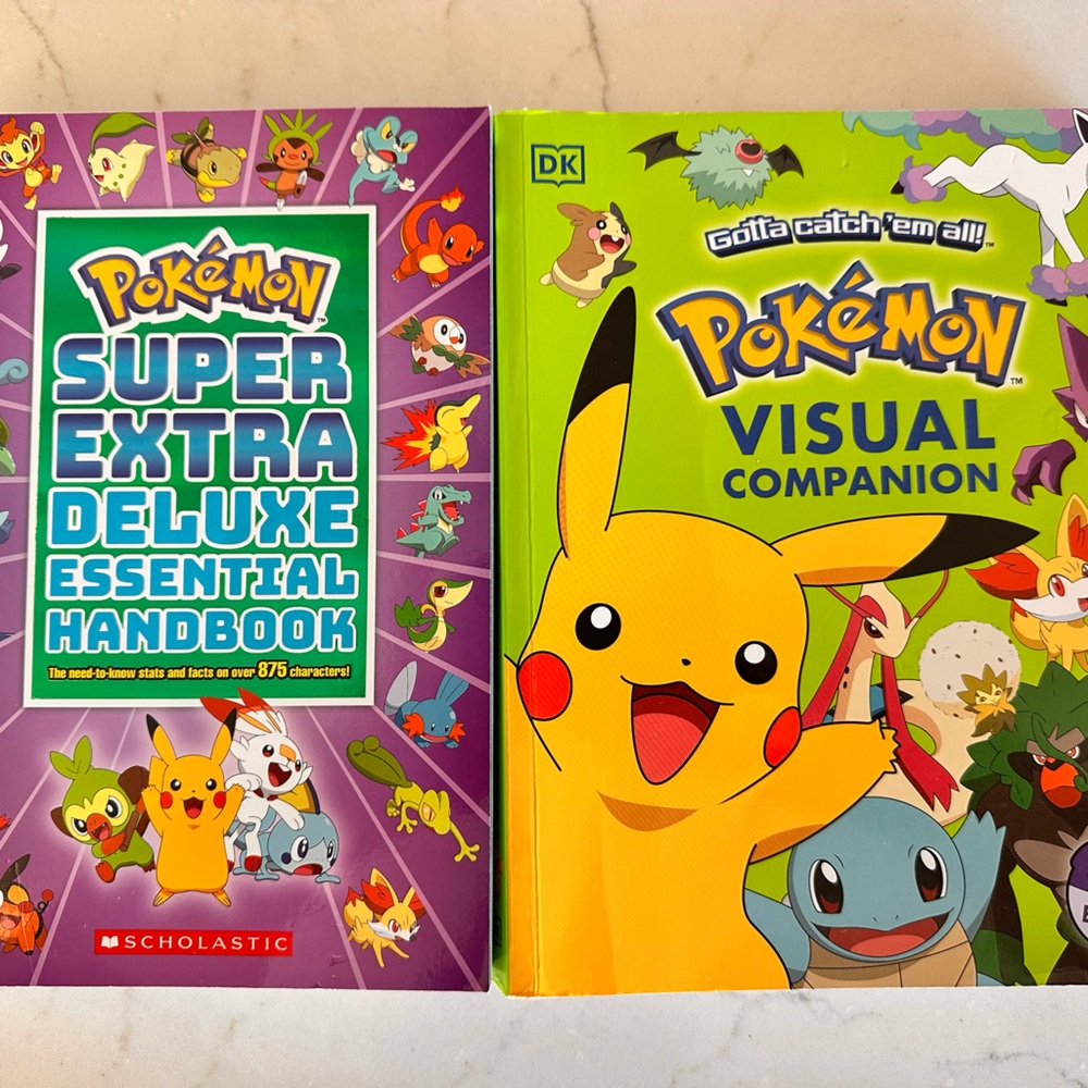Pokémon book lot of two